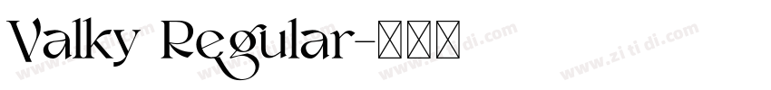 Valky Regular字体转换